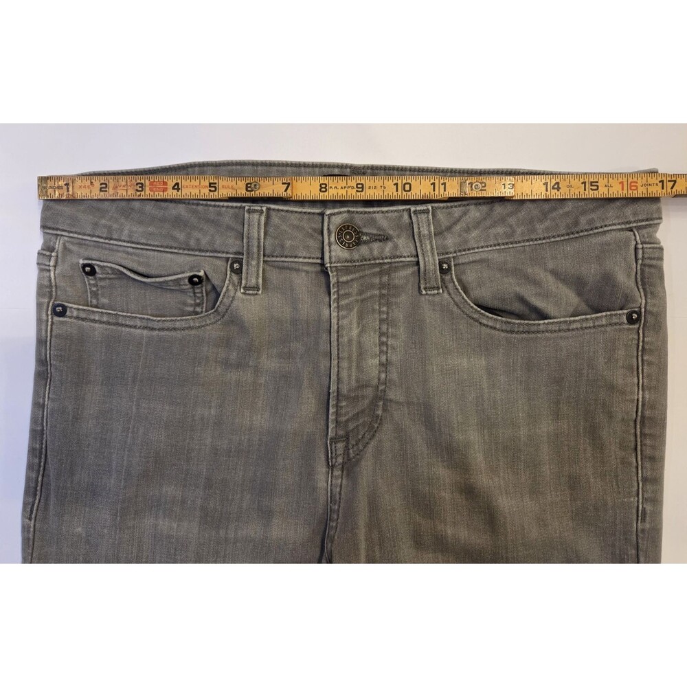 Express Skinny Jeans Men’s 33x30 Gray Stretch Slim Fit Denim Modern Casual - Picture 10 of 12